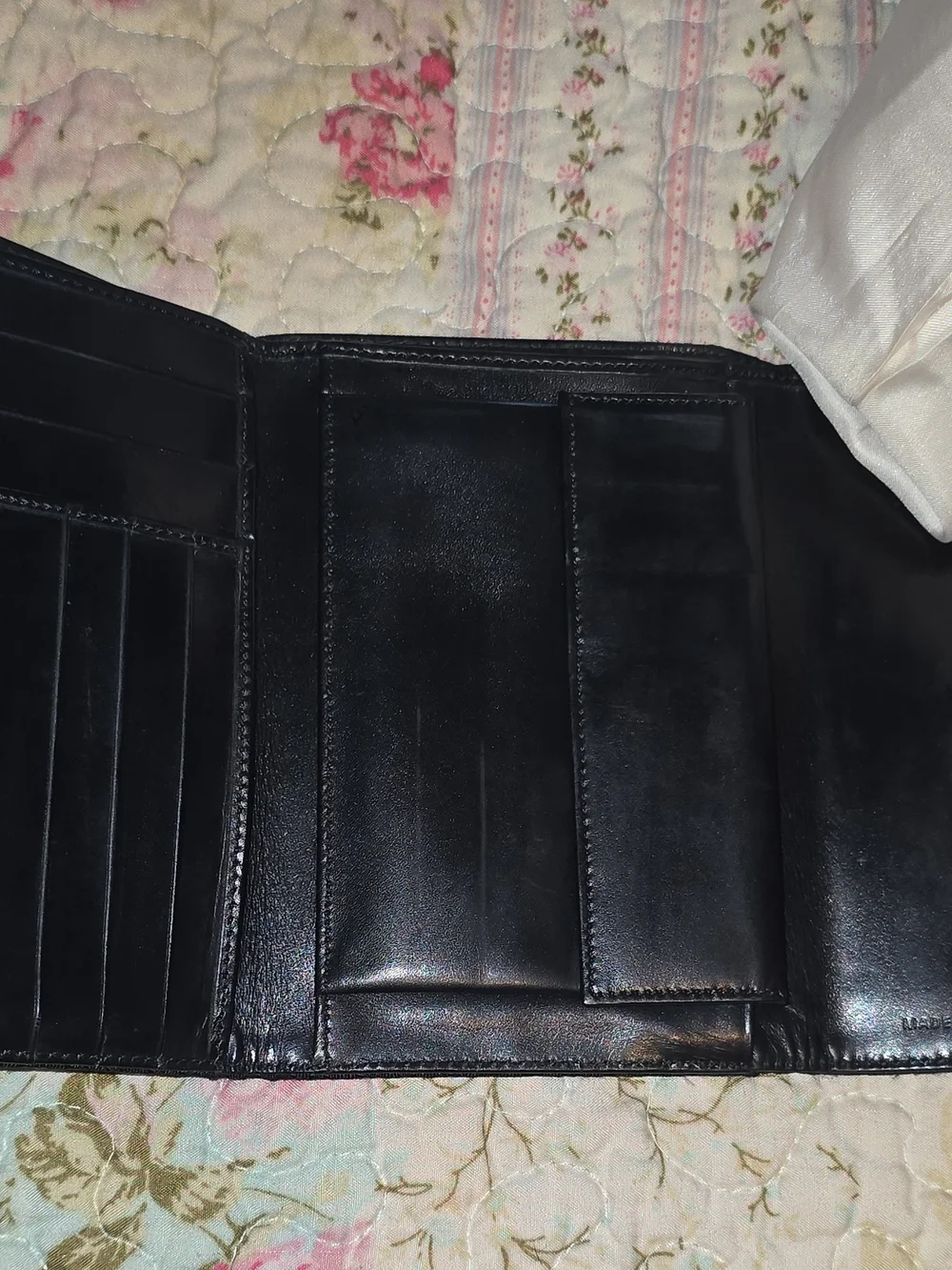*SALE* Authentic Vintage PRADA M510 Tessuto Nylon Tri-Fold Wallet Black W/ Card